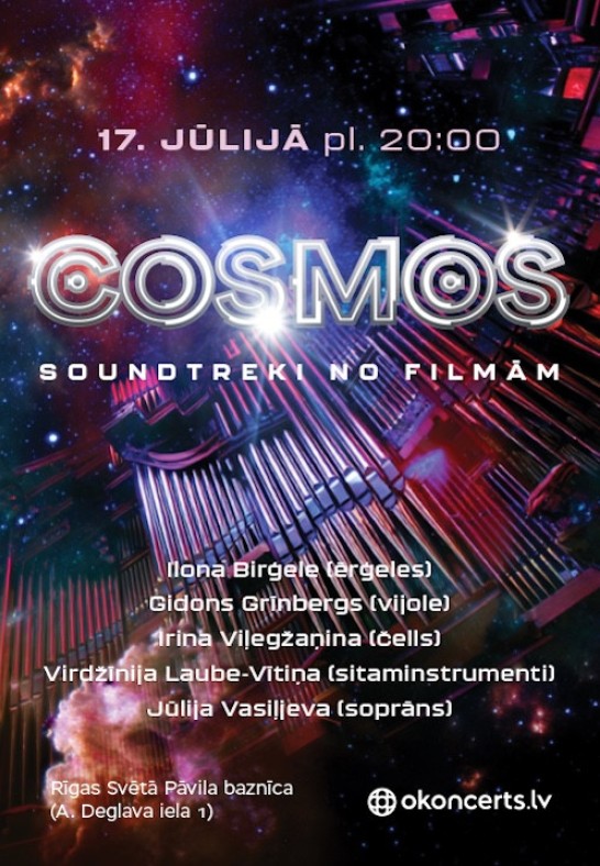 Okoncert piedāvā. Cosmos - soundtreki no filmām. Papildkoncerts