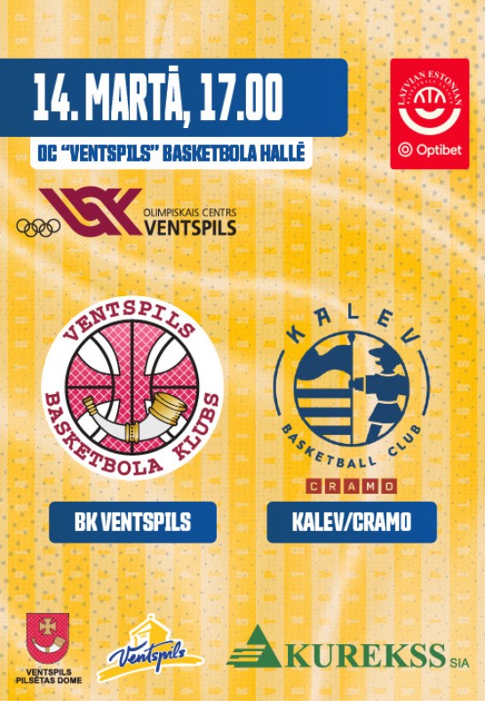 BK Ventspils - Kalev / Cramo. BK Ventspils mājas spēle