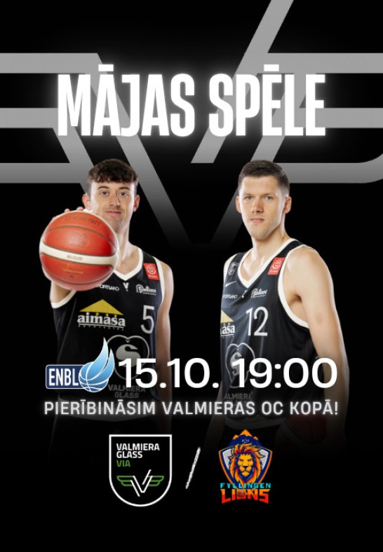Eiropas Ziemeļu basketbola līgas spēle (ENBL) pret Fylling Lions (Norvēģija)