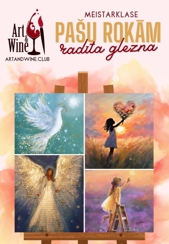 Art&Wine radošā meistarklase: Zīmējam 'Iedvesma'