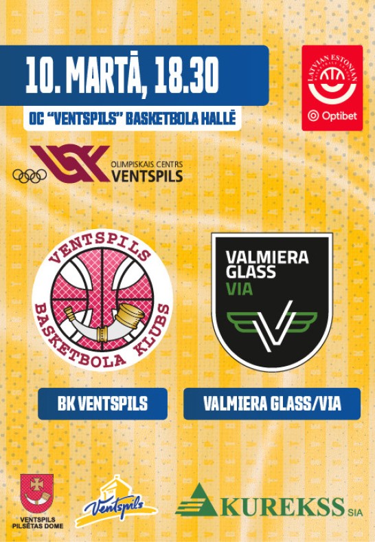 BK Ventspils - Valmiera Glass VIA. BK Ventspils mājas spēle
