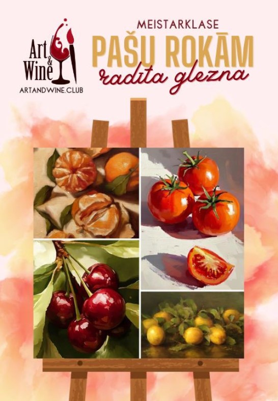 Art&Wine radošā meistarklase: Zīmējam 'Garšas'